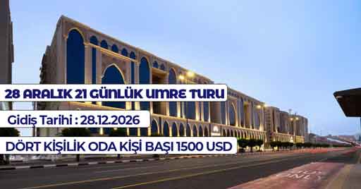 20 GÜN SERVİSLİ KAMPANYA UMRE